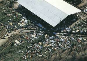 Suicidio masivo de la secta Templo del Pueblo, 18 de noviembre de 1978. 913 fallecidos. En Jonestown. jonestown templo del pueblo